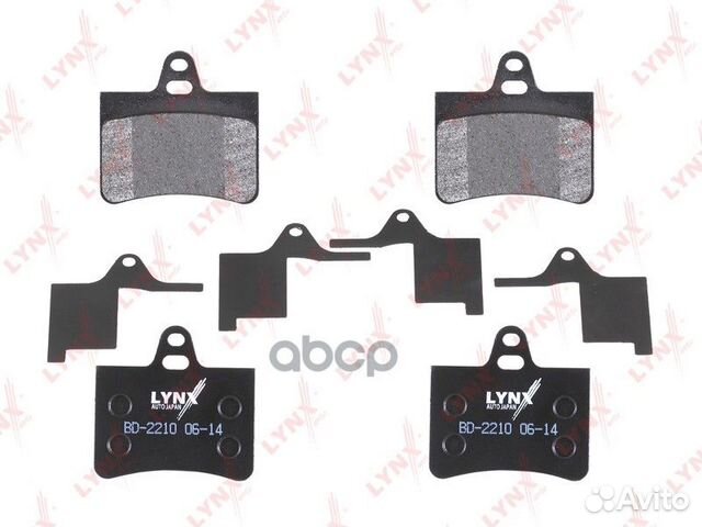 Колодки тормозные дисковые зад BD2210 lynxauto