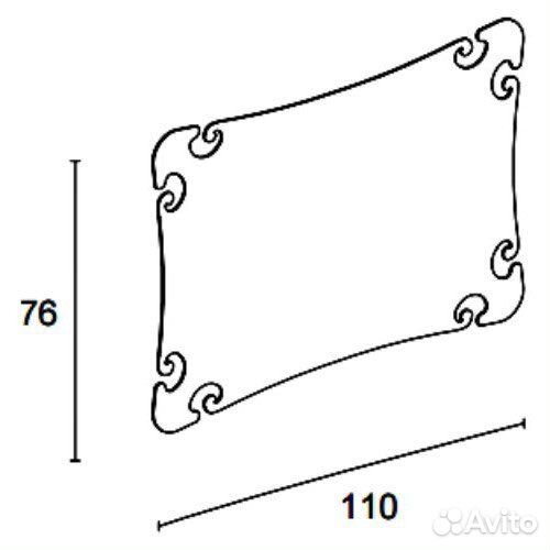 Зеркало Eurolegno Glamour 110