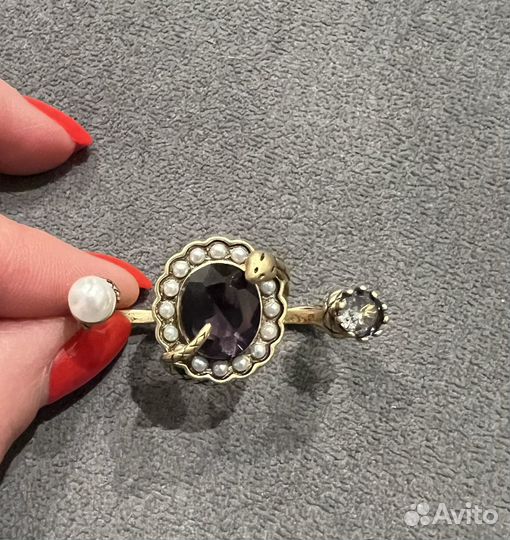 Alexander mcqueen кольцо