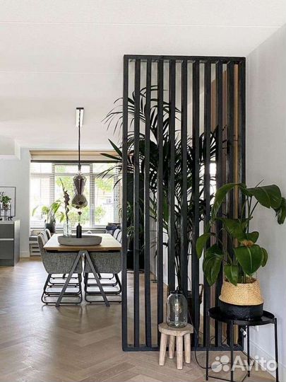 Декоративные рейки перегородки для зонирования