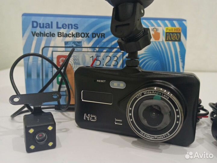 Видеорегистратор 2 камеры сенсорный