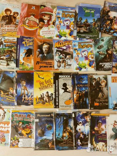 Мультфильмы, dvd диски,много,обмен
