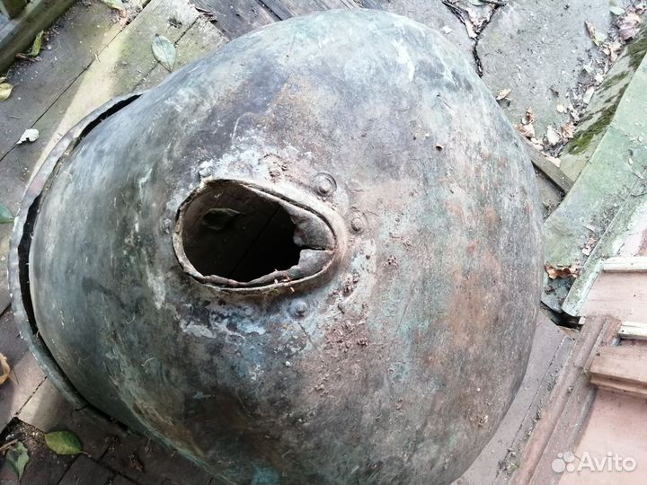 Бак медный старинный