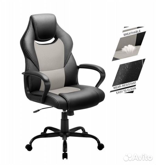 Игровое кресло F003 серое