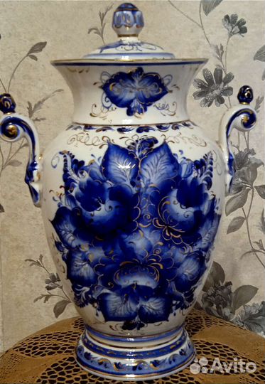 Ваза гжель СССР, фарфор