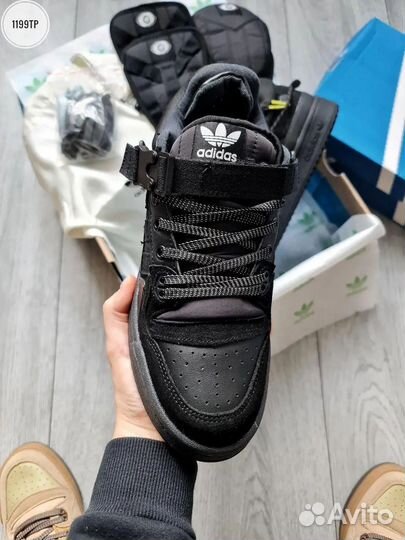 Кроссовки мужские Adidas Forum x Bad Bunny Black