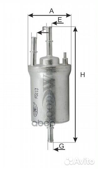 Фильтр топливный;audi A3,TT/ scoda Fabia, Octav