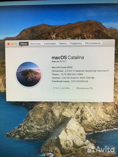 Apple Mac mini late 2012 (i7, 16 Gb, 1 tb)