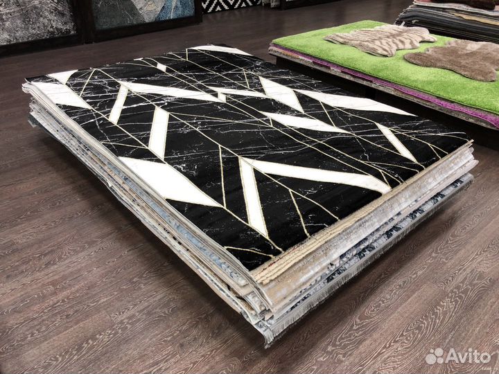 Ковер новый 2х2.9м черный, Турция