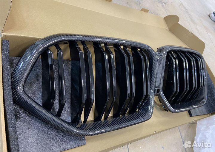 Ноздри решетки радиатора BMW X6 G06 F96 X6M карбон