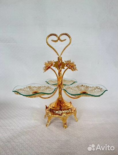 Конфетница золотая