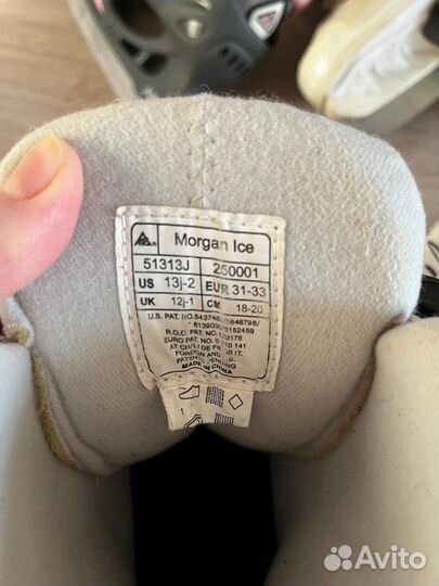 Коньки детские раздвижные К2, размер 31-33