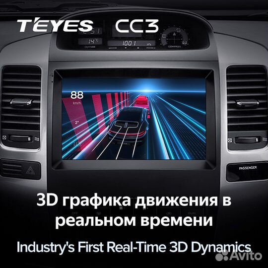 Магнитола Teyes CC3 6/128 Toyota LandCruiser Prado