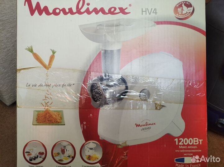 Новая Мясорубка moulinexHV4 новая