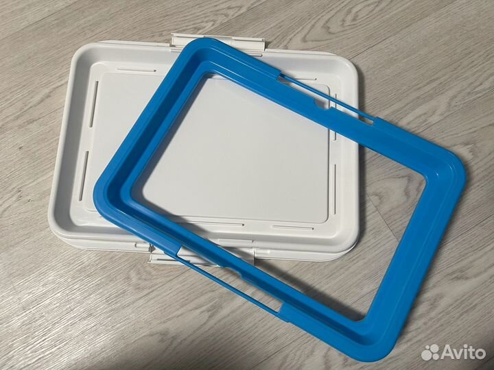 Лоток туалет для собак P586, синий, 47*34*4 см