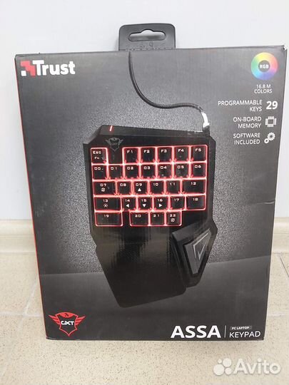 Игровая клавиатура Trust GXT 888 assa новая