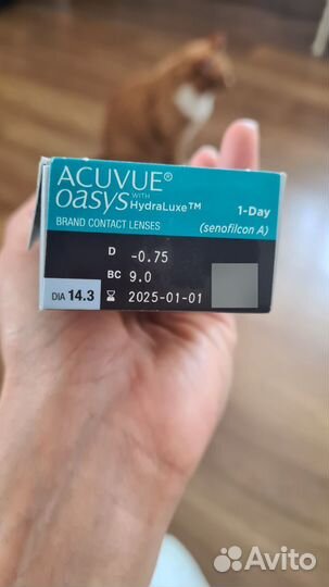 Контактные линзы acuvue oasys