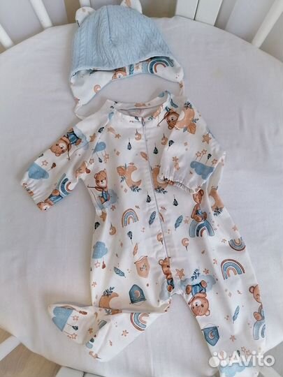 Комплект на выписку (конверт, шапочка, комбинезон)