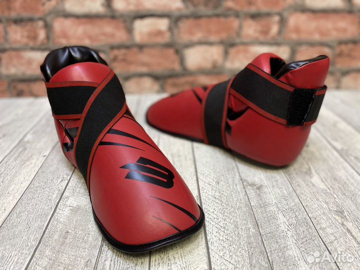 Футы для тхэквондо/кикбоксинга BoyBo New Red