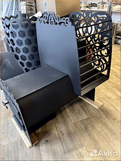 Печь из трубы 8мм Горизонтальная-426