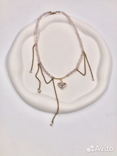 Чокер в стиле Pinterest розовый