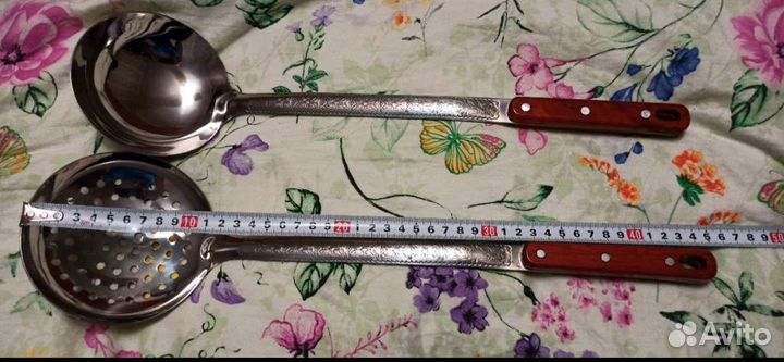 Шумовка и половник для казана