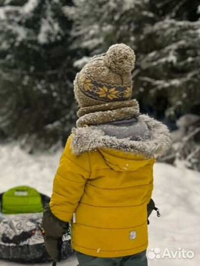 Шапка и снуд зима