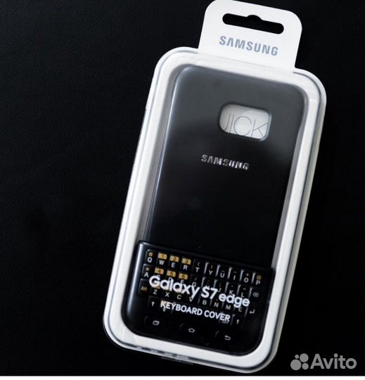 Чехол клавиатурa для Samsung Galaxy S7 edje- черны