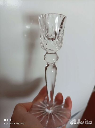 Подсвечник хрустальный Богемия