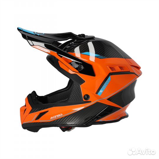 Шлем Acerbis Steel Carbon orange/black