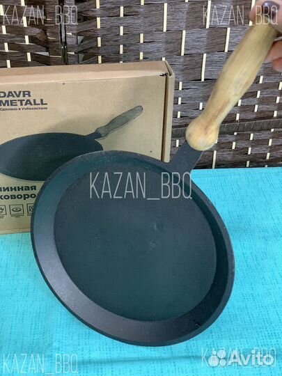 Сковорода блинная, чугунная