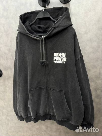 Худи Vetements Brain Power оверсайз