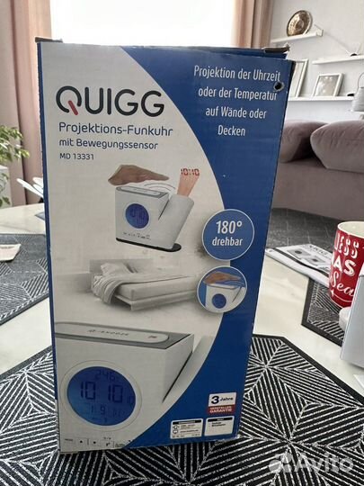 Проекционные радиочасы с датчиком движения новые