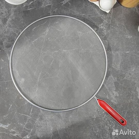 Экран от брызг Доляна, d33 см, с ручкой