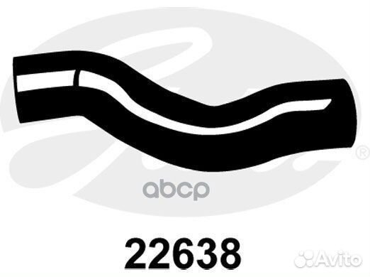 22638 патрубок радиатора BMW E39 2.0i-2.8i 98