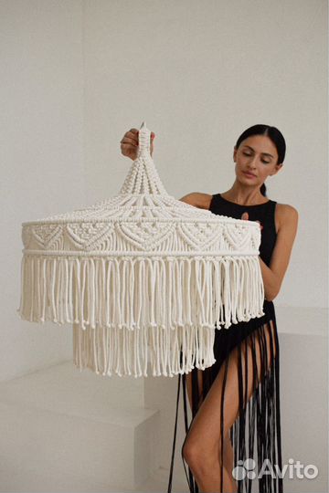 Абажур макраме