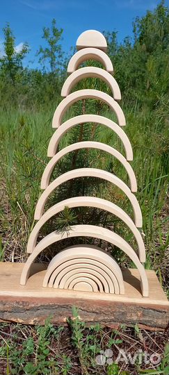 Деревянная радуга 16 см