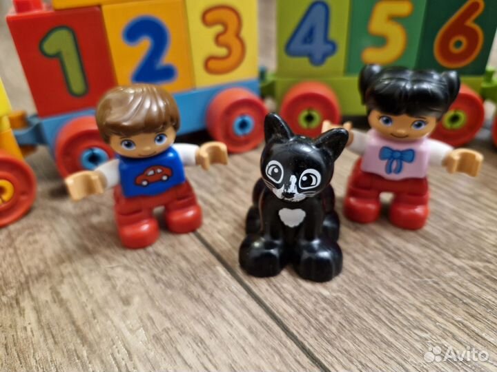 Lego duplo поезд с цифрами