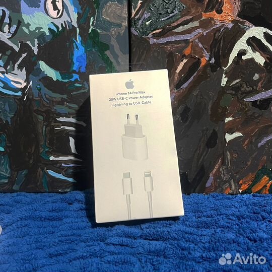 Блок питания apple 20w + провод для iPhone