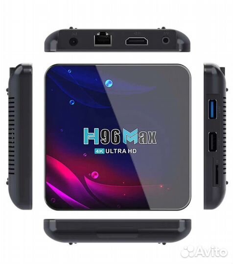 Смарт TV приставка h96max v11 + кино и тв бесплатн