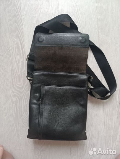 Сумка барсетка кожаная
