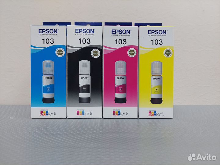 Комплект оригинальных чернил epson L3100 (103)