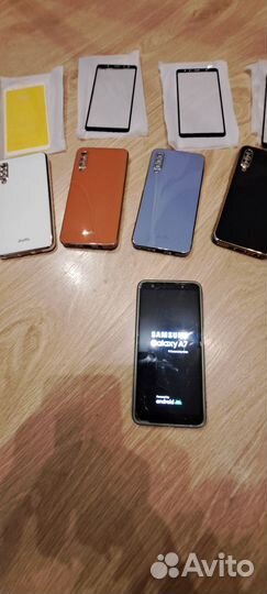 Чехол и стекло на Самсунг А 7 2018