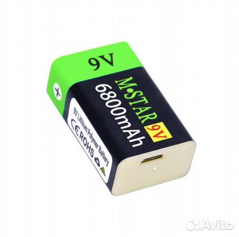 Аккумуляторная Батарейка krona 9v 6800мач