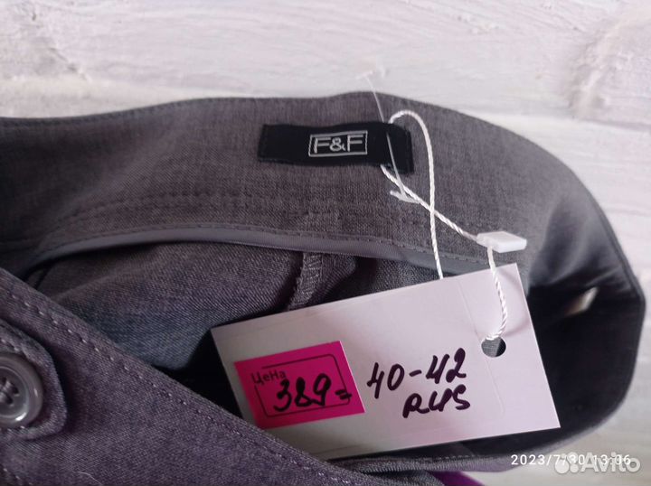 Новые женские брючные бриджи f&f, размер 40-42