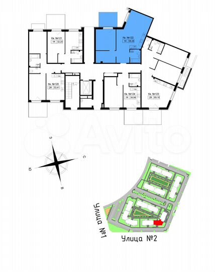 1-к. квартира, 60,7 м², 1/5 эт.
