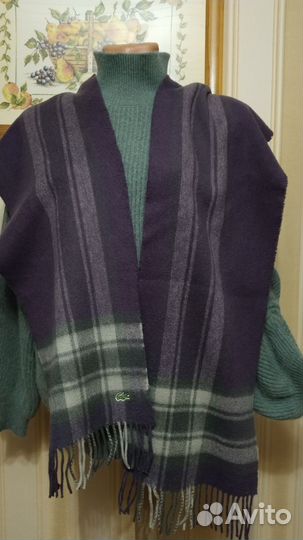 Мужской шарф Lacoste шерсть