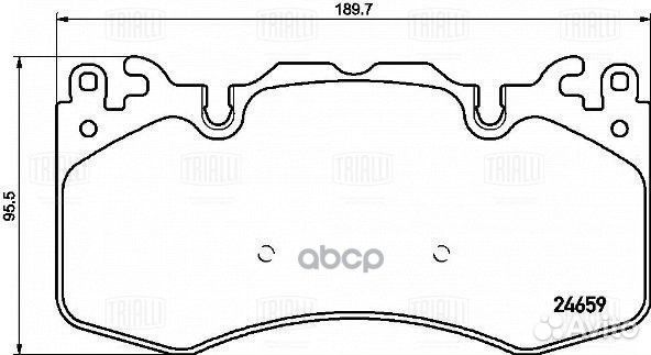 Колодки дисковые передние Land Rover