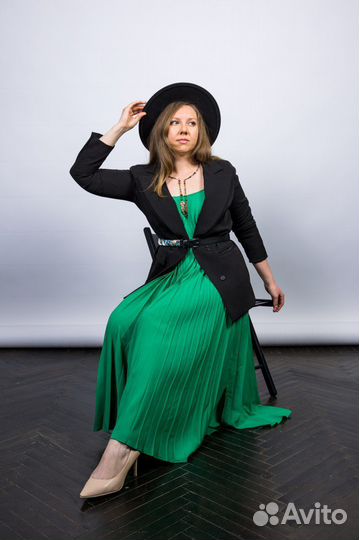 Платье плиссе