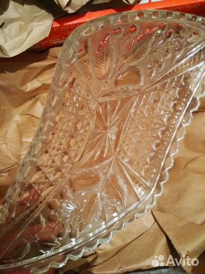 Хрустальное блюдо, фруктовница